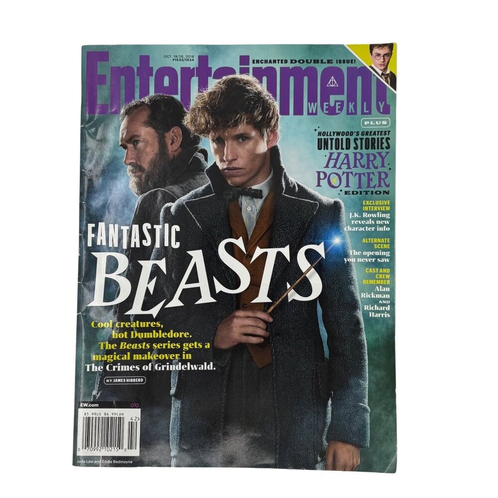 Entertainment Weekly Fantastic Beasts Crimes Of Grindelwald Harry Potter